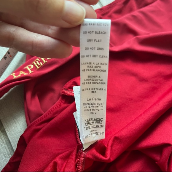 La Perla Iconic Non Wired Red One Piece Swimsuit Bikini - Picture 11 of 14